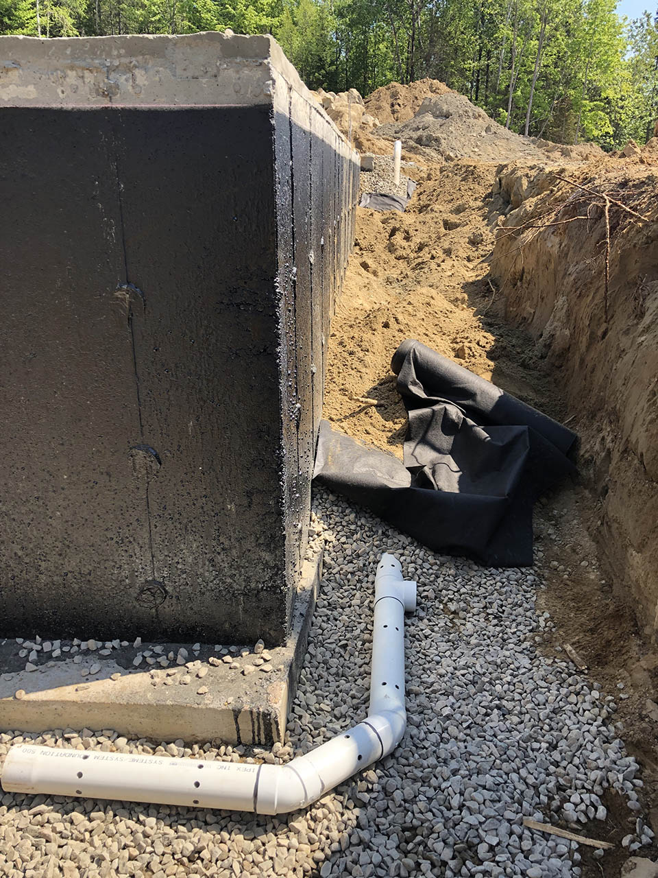 Installation et réparation de drain français à Joliette - Imperméabilisation L.L à St-Alphonse-Rodriguez